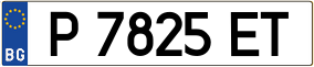 Trailer License Plate